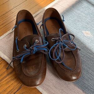 Sperry Boat Shoes with colored laces